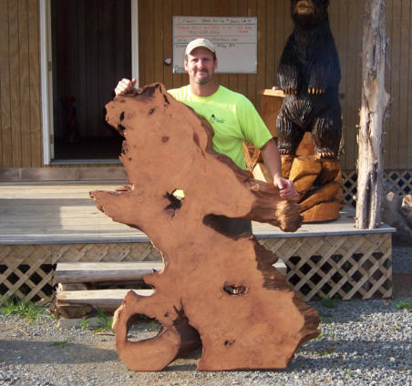 Wood Slabs for Rustic Furniture - Chainsaw Carved Wood Signs